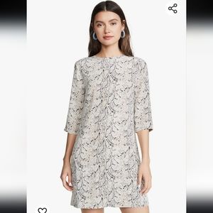 EUC Equipment Femme Aubrey Silk Shift Dress - medium - snake print